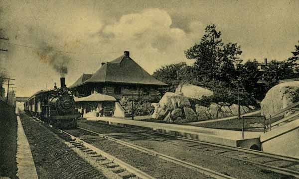 Railroad Station, Newton Highlands, Massachusetts
