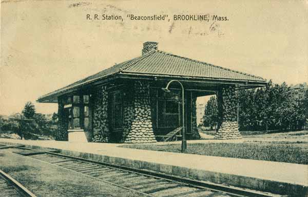 Railroad Station, "Beaconsfield", Brookline, Massachusetts