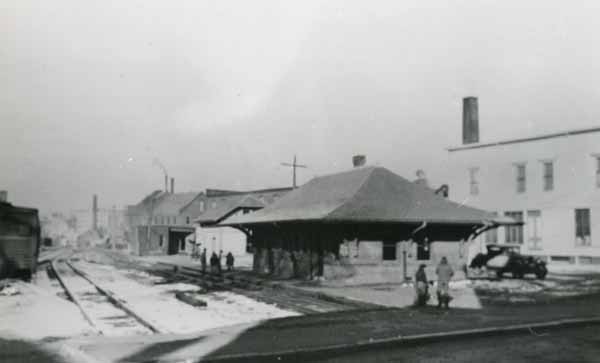 Spencer station on the Boston & Albany Railroad