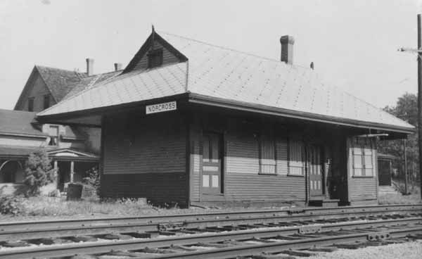 Postcard: Norcross station | Railroad History