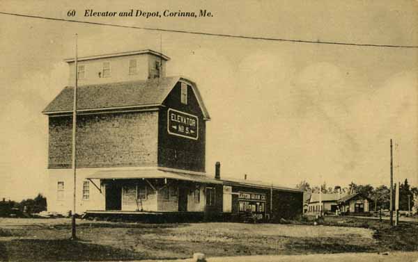 Elevator and Depot, Corinna, Maine