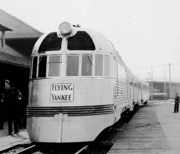 The Flying Yankee at Lewiston, Maine