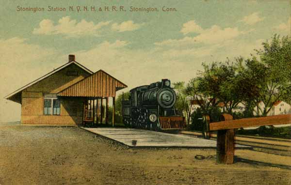 Stonington Station, New York, New Haven & Hartford Railroad. Stonington, Connecticut
