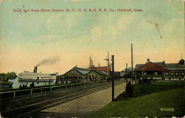 Dock and State Street Station, New York, New Haven & Hartford Railroad Company, Hartford, Connecticut