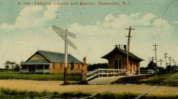 Catholic Church and Station, Shawomet, Rhode Island