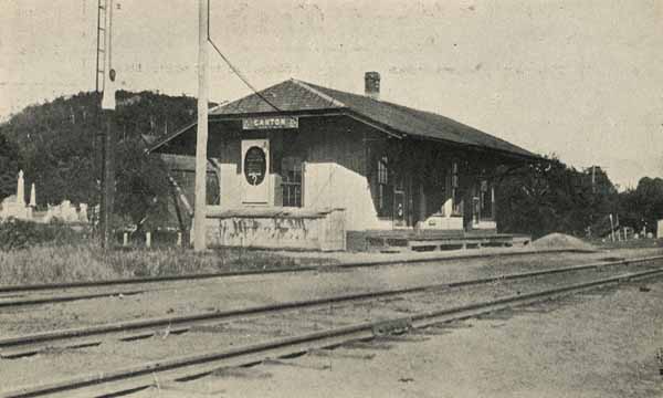 Postcard: Railroad Station, Canton, Connecticut | Railroad History