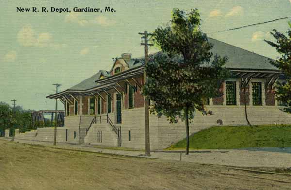 New Railroad Depot, Gardiner, Maine