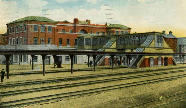 Postcard: Railroad Station, Burlington, Vermont | Railroad History