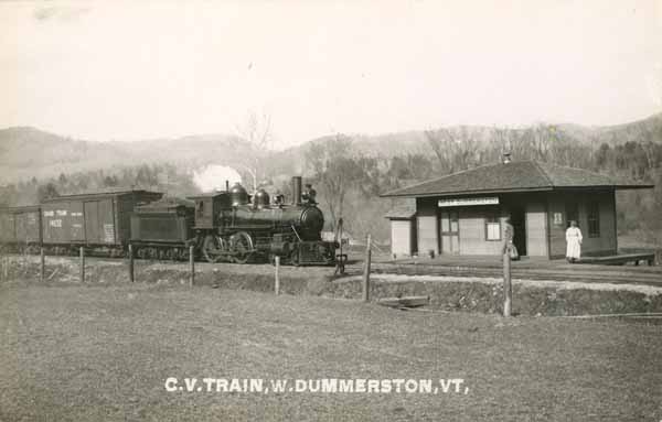 Central Vermont train, West Dummerston, Vermont
