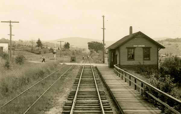 Postcard: Maine Central Railroad, East Concord, Vermont | Railroad History