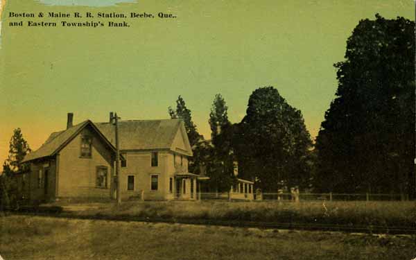 Boston & Maine Railroad Station and Eastern Township's Bank, Beebe, Quebec