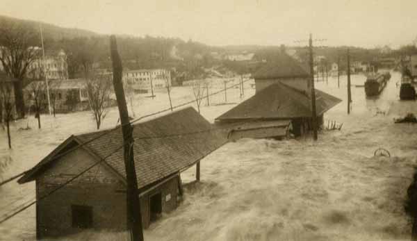 Proctor Depot, November 1927 Flood