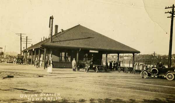 Postcard: Union Station, Newport, Vermont | Railroad History