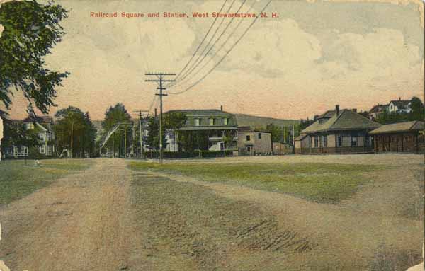 Railroad Square and Station, West Stewartstown, New Hampshire