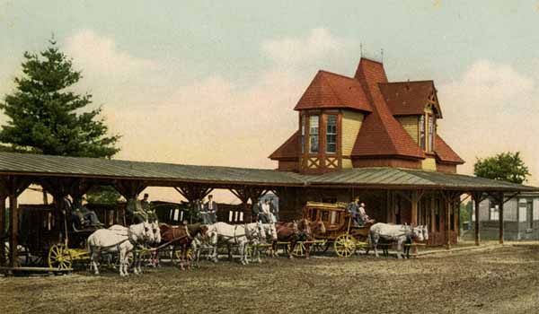 Railway Station, Bethlehem, New Hampshire, in the White Mountains
