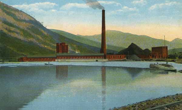 Cascade Mill and Power House, Looking South, Berlin, New Hampshire