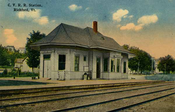 Central Vermont Railroad Station, Richford, Vermont