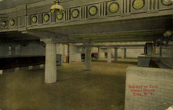 Subway of Troy Union Depot, Troy, New York