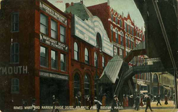Rowes Wharf and Narrow Gauge Depot, Atlantic Avenue, Boston, Massachusetts