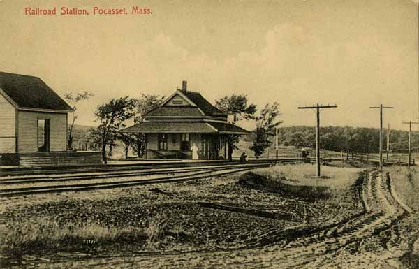 Postcard: Railroad Station, Pocasset, Massachusetts | Railroad History