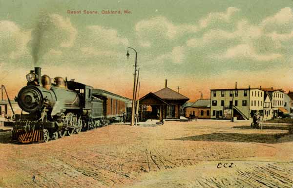 Depot Square, Oakland, Maine