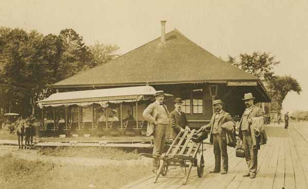 Railroad Station with the Dummy Railroad, Onset Junction, Massachusetts