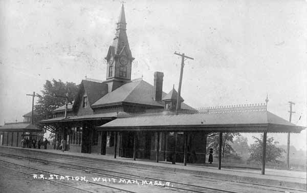 Postcard: Railroad Station, Whitman, Massachusetts | Railroad History