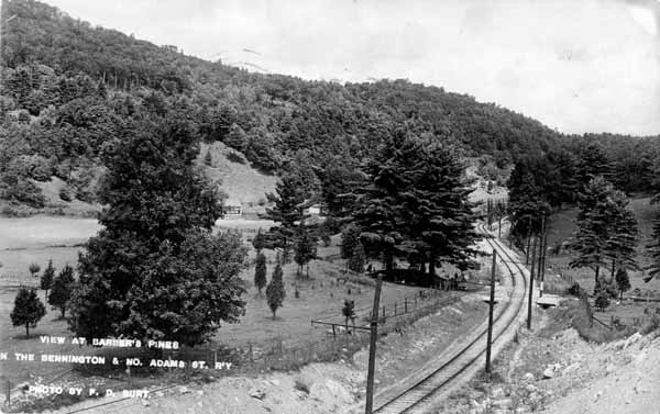 View at Barber's Pines on the Bennington & North Adams Street Railway