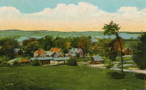 General View showing Maine Central Railroad, Newcastle, Maine