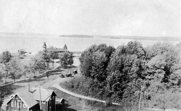 Birds Eye View of Sebago Lake, Maine