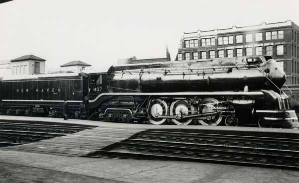 New Haven Railroad #1407 at Springfield, Massachusetts