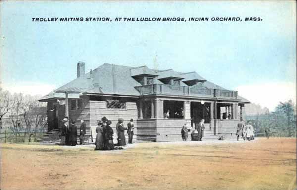 Trolley Waiting Station, At the Ludlow Bridge, Indian Orchard, Massachusetts