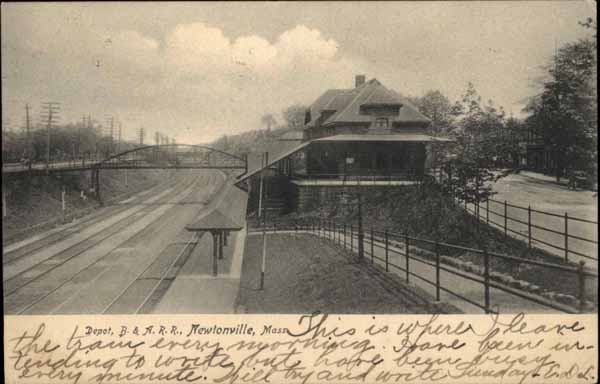 Depot, Boston & Albany Railroad, Newtonville, Massachusetts