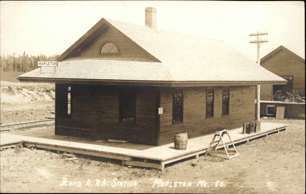 Bangor & Aroostook Railroad Station, Mapleton, Maine