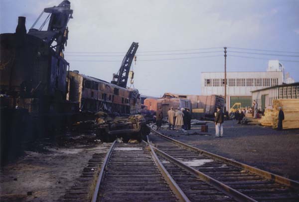 Boston & Maine wreck of the Red Wing at Nashua